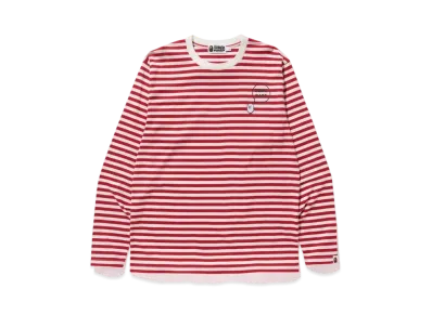 A BATHING APE x Dover Street Market Hoop L/S Tee "Red"