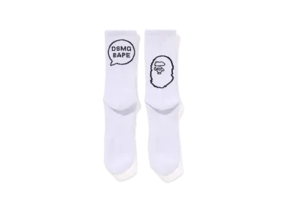 A BATHING APE x Dover Street Market Socks "White"
