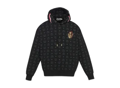 A BATHING APE x MCM Shark Pullover Hoodie "Black"