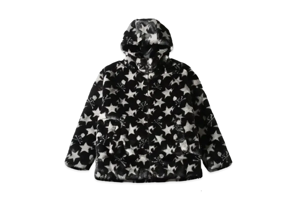 A BATHING APE x mastermind JAPAN Fur Jacket "Black"