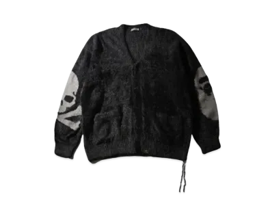 A BATHING APE x mastermind JAPAN Relaxed Knit Cardigan "Black"