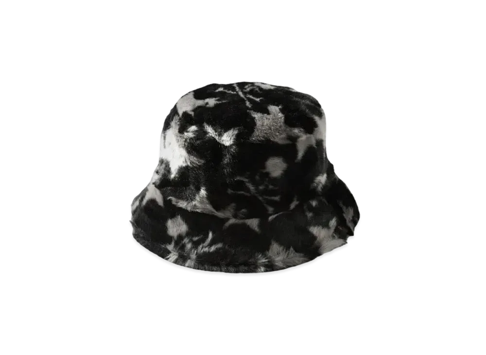 A BATHING APE x mastermind JAPAN Fur Hat "Black"