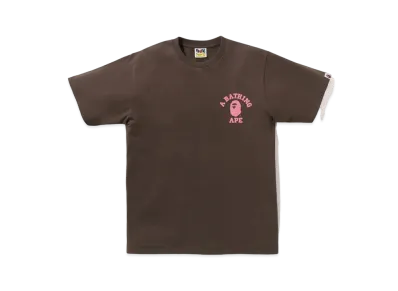 A BATHING APE Liquid Camo College ATS Tee "Brown"