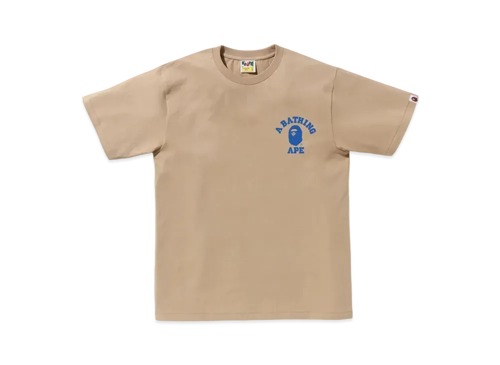 A BATHING APE Liquid Camo College ATS Tee "Beige"