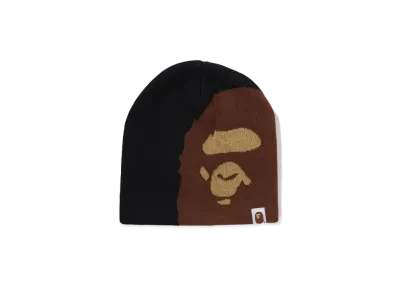 A BATHING APE Ape Head Knit Cap "Black"