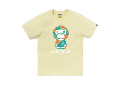 A BATHING APE Ladies Liquid Camo Baby Milo "Yellow/Green"