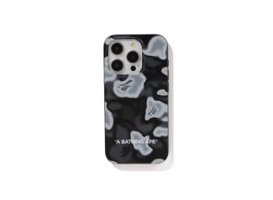 A BATHING APE Liquid Camo Iphone 15 Pro Case "Black"
