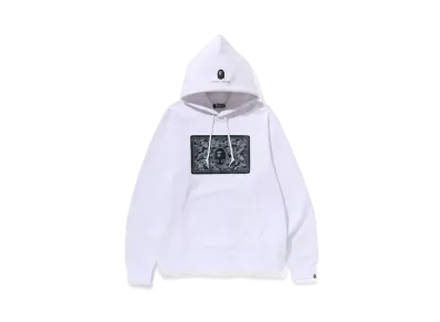 A BATHING APE Bape Card Pullover Hoodie "White/Black"