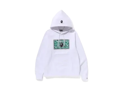 A BATHING APE Bape Card Pullover Hoodie "White/Green"