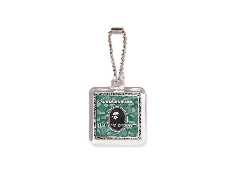 A BATHING APE Bape Card Keychain "Green"