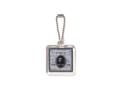 A BATHING APE Bape Card Keychain "Silver"
