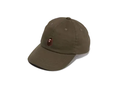 A BATHING APE Ape Head One Point Cap "Olivedrab"