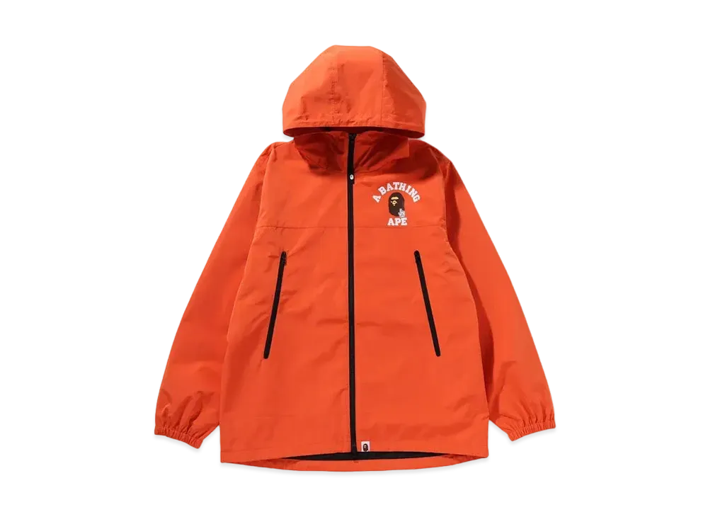 A BATHING APE Go Ape Pointer College Hoodie Jacket "Orange"