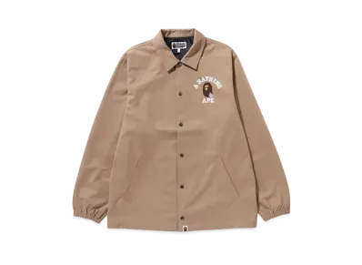 A BATHING APE Go Ape Pointer College Coach Jacket "Beige"