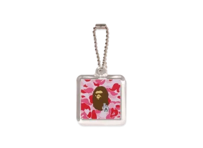 A BATHING APE Bape Camo Go Ape Pointer Keychain "Pink"