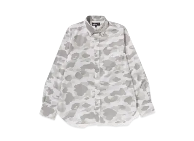 A BATHING APE 1st Camo Button Down Shirt "White"