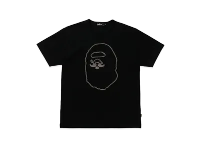 A BATHING APE Embroidery Tee "Black"