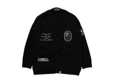 A BATHING APE Bape Knit Cardigan "Black"