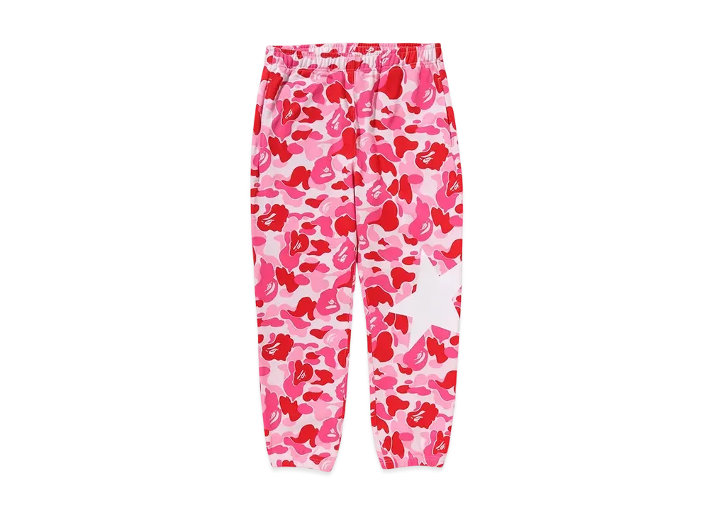 A BATHING APE ABC Camo Sweatpants "Pink"