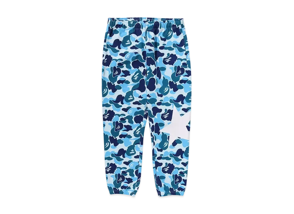 A BATHING APE ABC Camo Sweatpants "Blue"