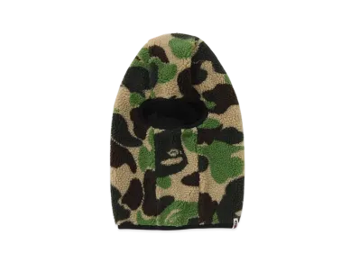 A BATHING APE ABC Camo Boa Fleece Balaclava "Green"