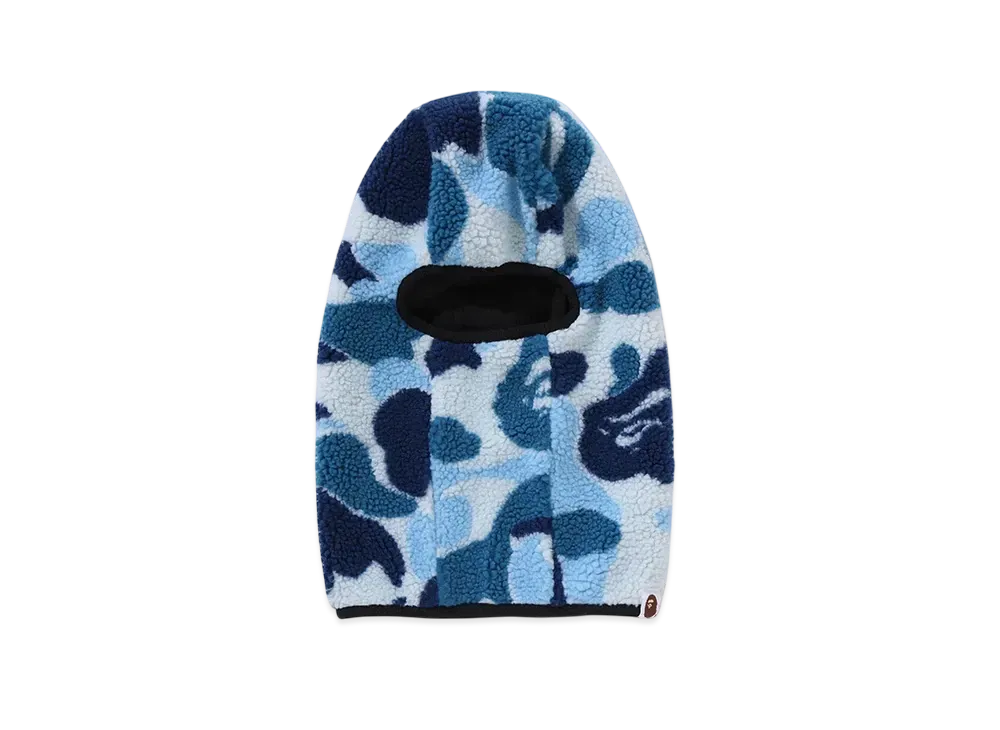 A BATHING APE ABC Camo Boa Fleece Balaclava "Blue"