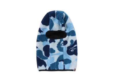 A BATHING APE ABC Camo Boa Fleece Balaclava "Blue"