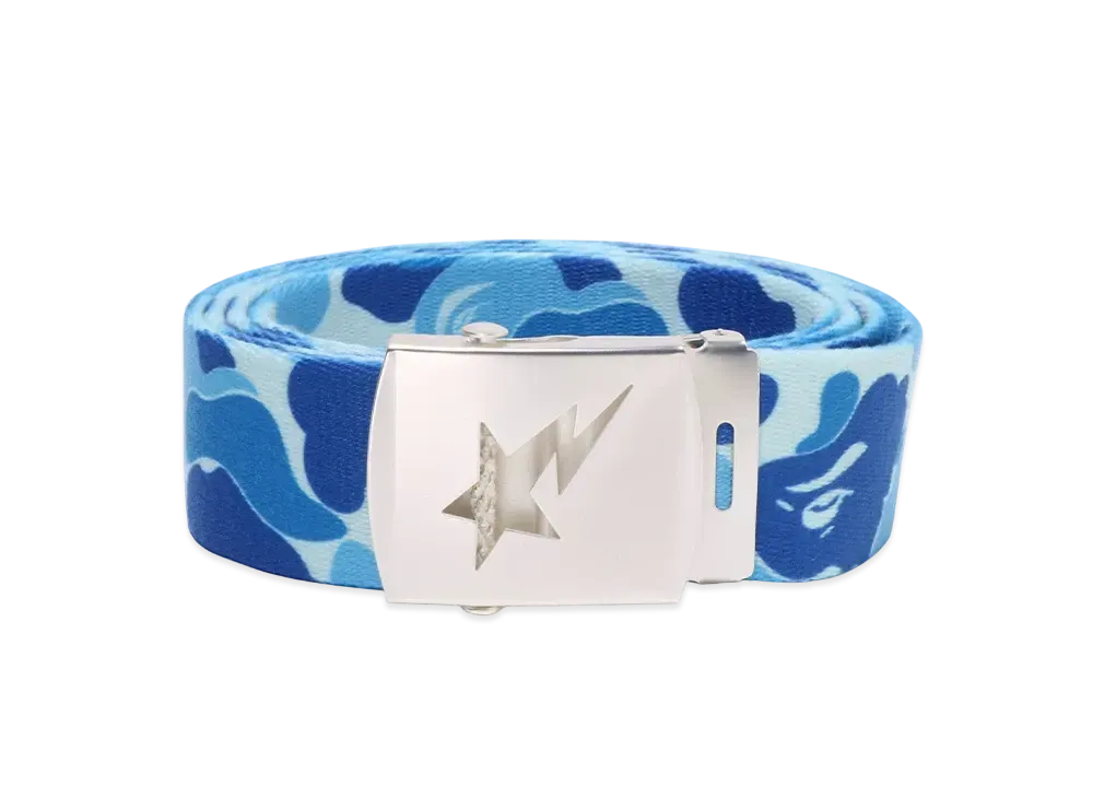 A BATHING APE ABC Camo GI Belt "Blue"