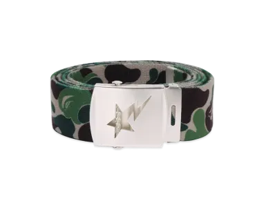 A BATHING APE ABC Camo GI Belt "Green"