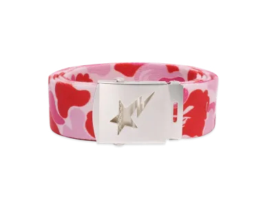 A BATHING APE ABC Camo GI Belt "Pink"