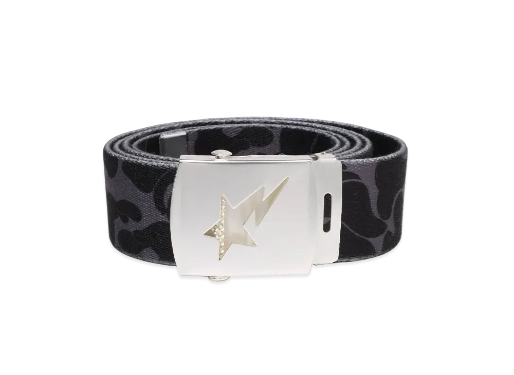 A BATHING APE ABC Camo GI Belt "Black"