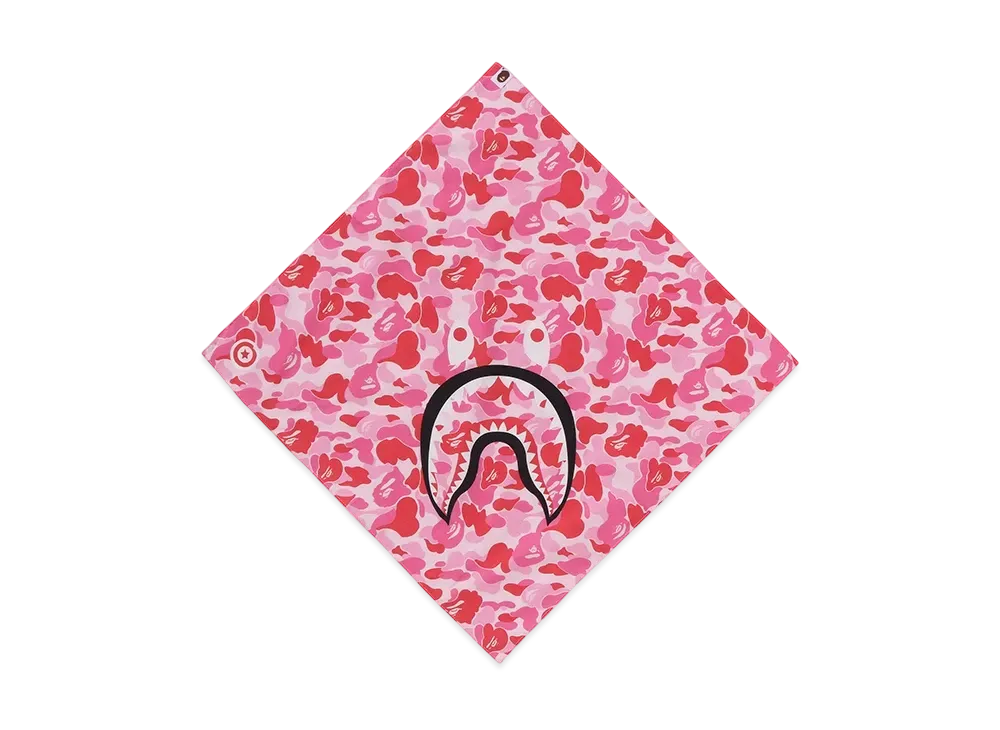 A BATHING APE ABC Camo Shark Bandana "Pink"
