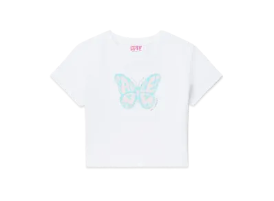 A BATHING APE Graphic Slim Cut Tee "White"