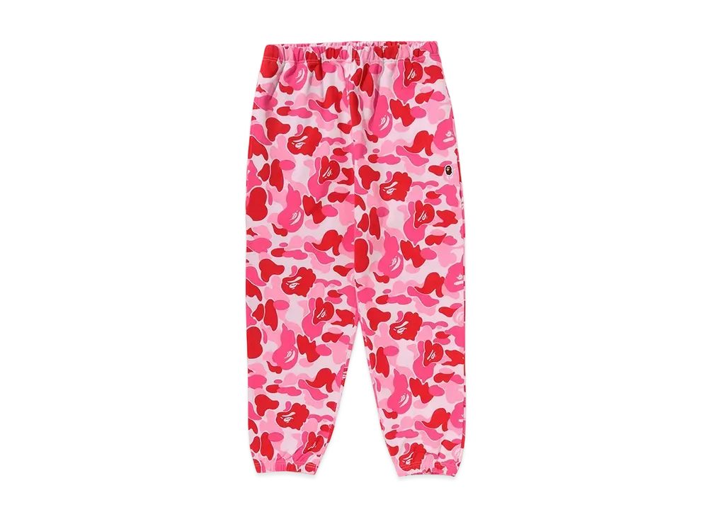 A BATHING APE Ladies ABC Camo Sweatpants "Pink"