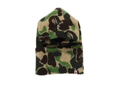 A BATHING APE Ladies ABC Camo Boa Snood "Green"