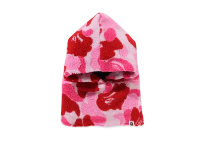 A BATHING APE Ladies ABC Camo Boa Snood "Pink"