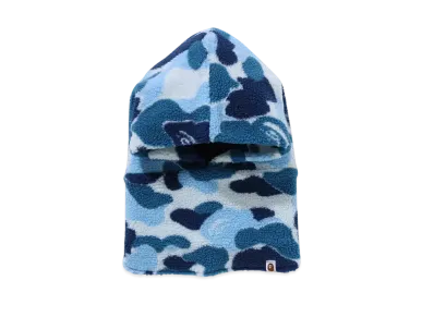 A BATHING APE Ladies ABC Camo Boa Snood "Blue"