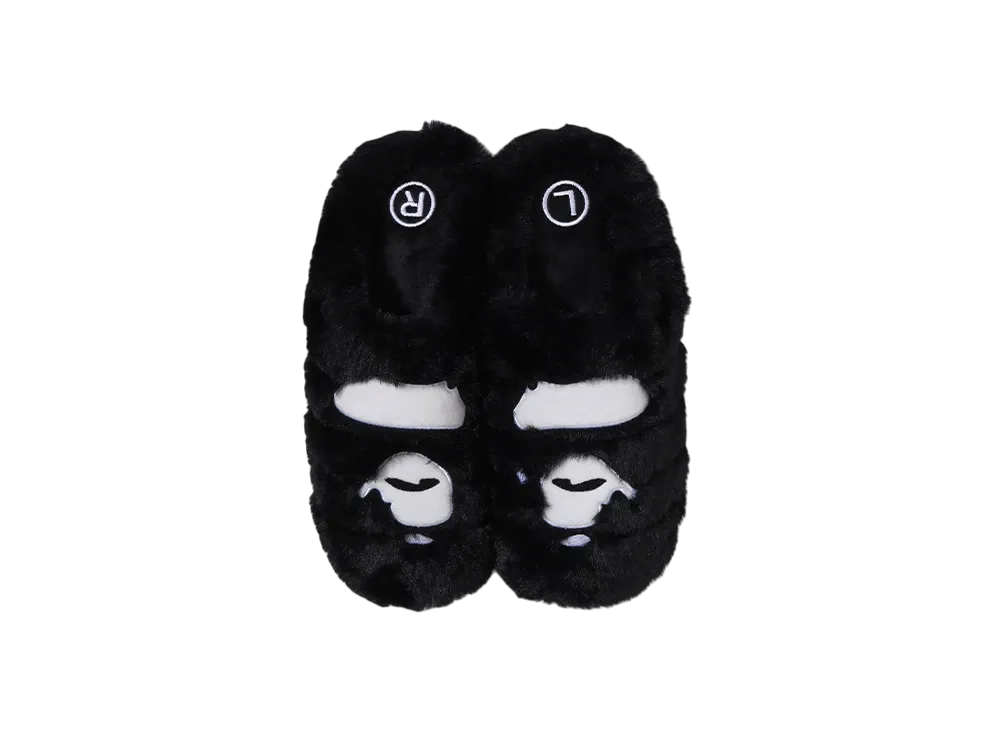 A BATHING APE x SUBU Head Puffer Sandals "Black"