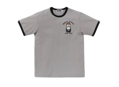 A BATHING APE x Bounty Hunter Baby Milo Ringer Tee "Gray"