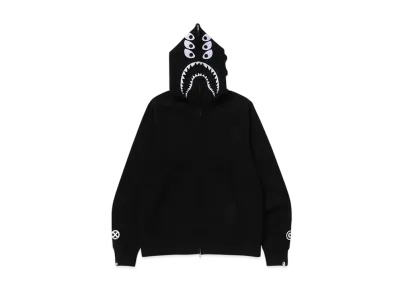 A BATHING APE x Bounty Hunter Mad Shark Full Zip Hoodie "Black"