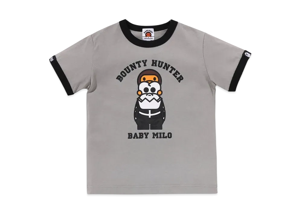 A BATHING APE x Bounty Hunter Baby Milo Ringer Tee "Gray"