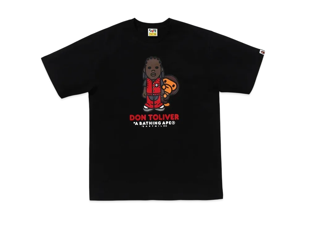 A BATHING APE x Don Toliver Milo Tee "Black"
