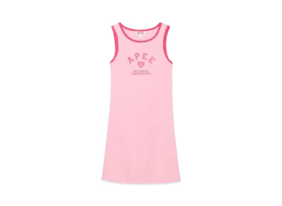 A BATHING APE Graphic Raglan Mini Dress "Yellow"