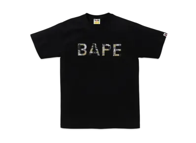 A BATHING APE Crystal Stone Bape Tee "Black"