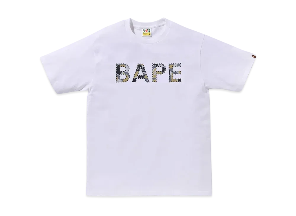 A BATHING APE Crystal Stone Bape Tee "White"