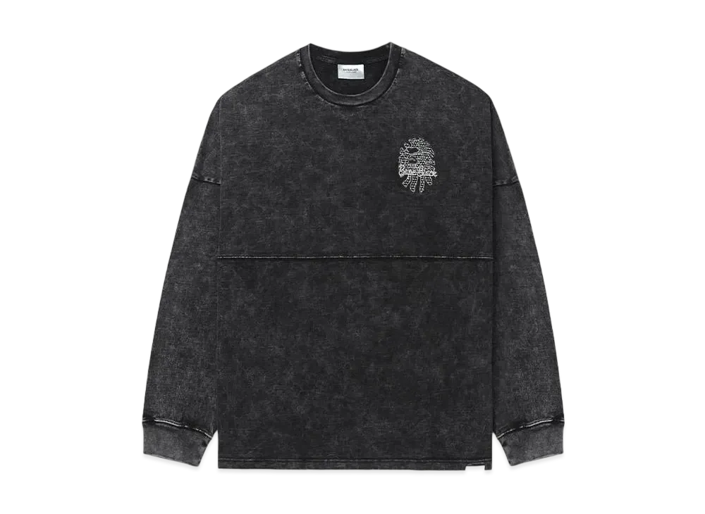 A BATHING APE Bape Black Embroidery Long Tee "Black"