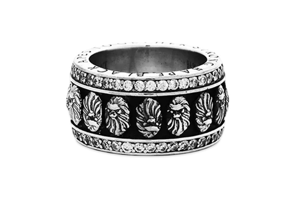 A BATHING APE Bape Black Ring #1 "Silver"