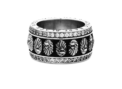 A BATHING APE Bape Black Ring #1 "Silver"