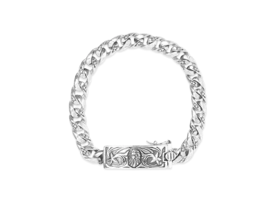 A BATHING APE Bape Black Bracelet #2 "Silver"