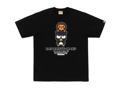 A BATHING APE Ginza Baby Milo x Bad Badtz-Maru Tee "Black"